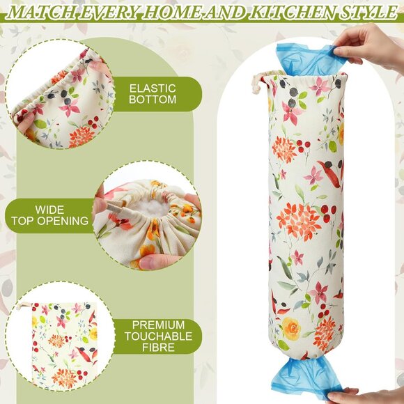 Wildflower Plastic Bag Holder - Picture 2 of 7